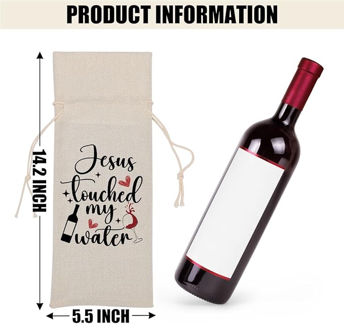 Funny Wine Quotes Wine Bag Wine Tasting Party Supplies for Wine Lovers Christian Women Men Bride Groom Christmas Birthday Wedding Bachelorrette Party Wine Bags