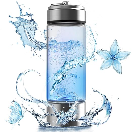 Rechargeable Hydro Health Hydrogen Water Bottle Portable Glass Hydrohealth Hydrogen Water Bottle Generator 420ml