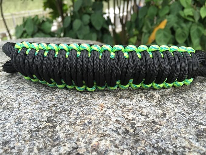 Handmade Paracord Handle for Yeti/Rtic/Ozark Trail Rambler 30 Oz Tumbler. Green/Black