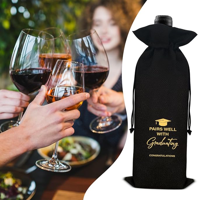 Graduation Wine Bag Graduation Gift for Him Her Graduates College Grad Wine Bag Gift