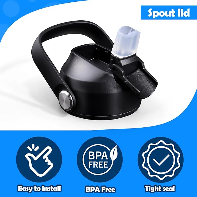 Lid Gasket Replacement for Thermoflask 24oz/32oz/40oz/64oz,Water Bottle Silicone Gaskets Each with Pick for Water Bottle Straw Lid, Chug Lid & Chug Spout