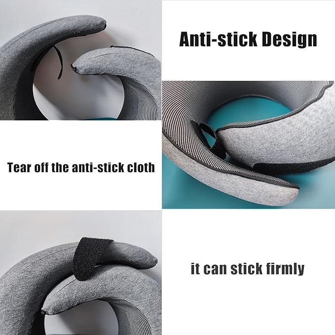 Travel Pillows for Airplanes,2024 New Travel Pillow,Travel Neck Pillow Neck Pillow Airplane Memory Foam Travel Pillow Neck Pillow for Traveling Suitable for Airplanes,Offices and Cars（Black）