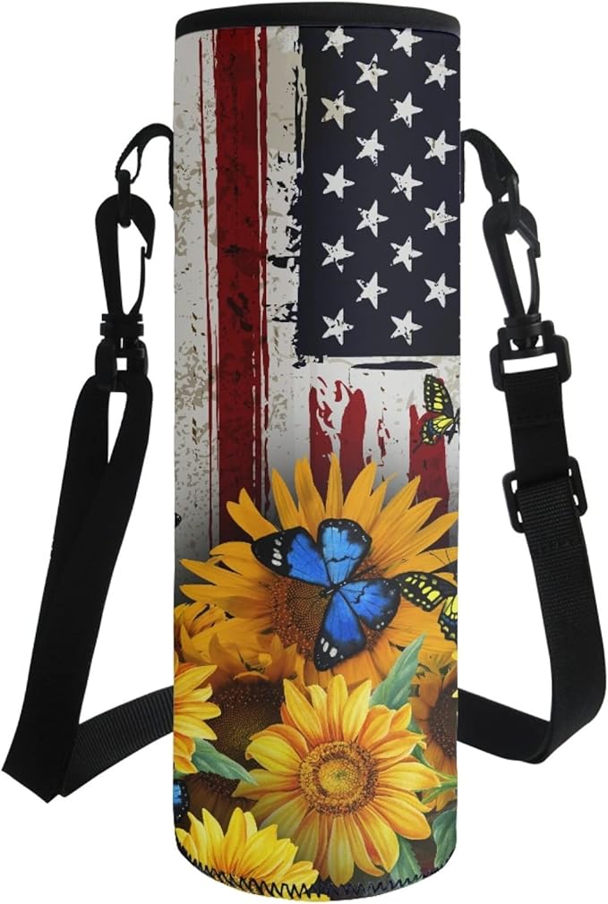 Jndtueit Basketball Water Pouch Holder, Soccer Bottle Cooler Cover Holder Strap for Outdoor Sports Gym Camping Walking