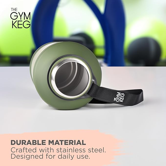 THE GYM KEG Stainless steel water Bottel_ Keg Stainless Steel Bottle - Leak-Proof, Insulated Beverage Container for Hot & Cold Drinks - Durable, Versatile & Kid-Safe - New