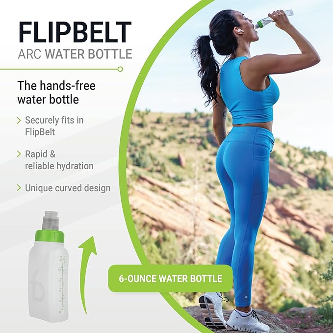 FlipBelt Portable Lightweight Running Water Bottle