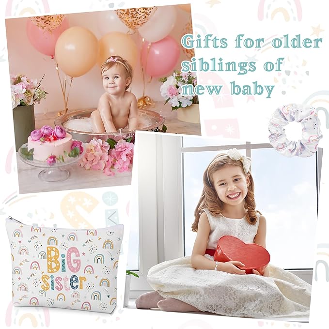 4 Pieces Sports Gifts Set - Hair Scrunchies, Elastic Hair Bands, Ball Charm Bracelet, Zipper Pouch, and Tumbler for Women