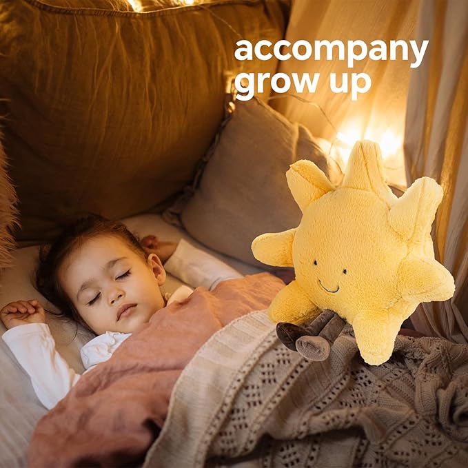 Cute Sun Plush Toy, 19" Sunshine Stuffed Animal, Smiling Fun Filled Sun Pillow, Sunshine Animal Pillow Soft Plush Toy for Children's Birthday Gift