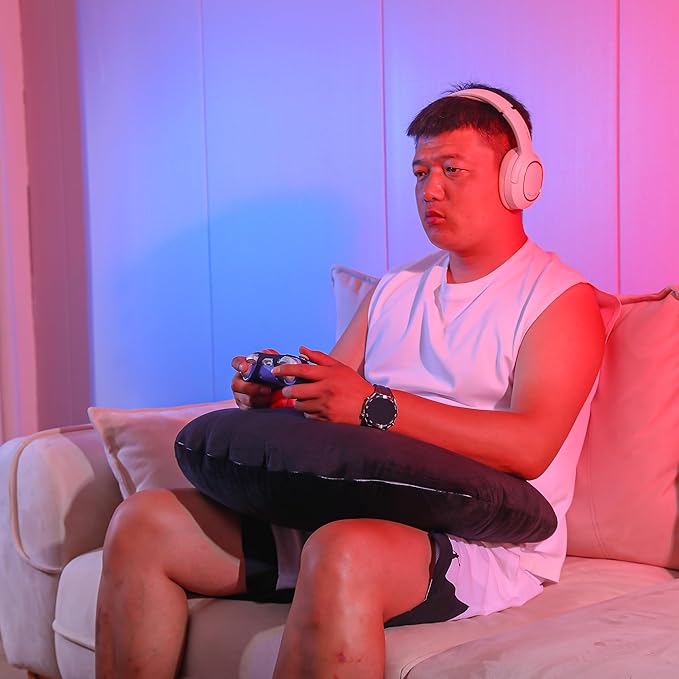 TYYIHUA Gaming Pillow Reading Pillow for Gaming Gamer Pillow Gaming Pillow for Lap Arm Rest Pillow Lap Pillow for Gaming, for Reading, Working (Black)