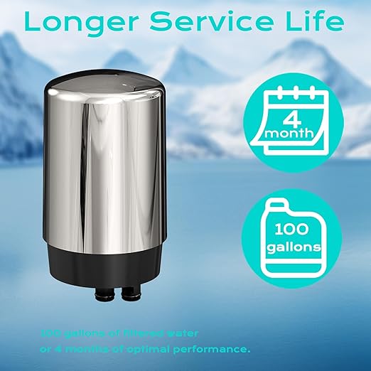 Replacement for Brita® Sink Filter, Faucet Water Filter - Fits All Brita 36311 Tap Water Filters Compatible with Brita® Faucet Filter, On Tap Faucet Filters System for Sink FR-200 FF-100, 3 Count