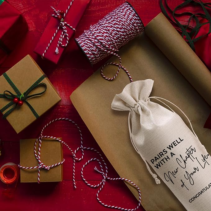 Pairs Well With Wedding Officiant Duties Wine Gift Bag Wedding Officiant Proposal Gift for Wedding Couples (WB-New Chapter)