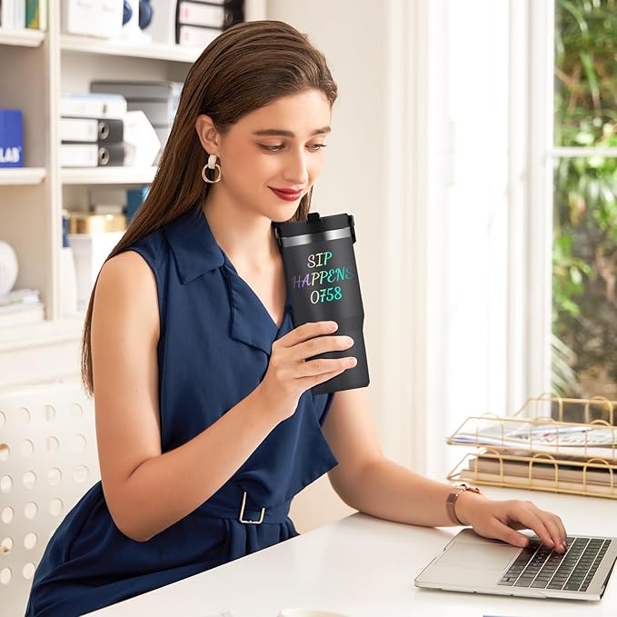 6 Pcs Letters Stickers for Stanley Cup - Colorful Waterproof Self-Adhesive Alphabet Sticker, Vinyl Shiny Tumbler Decorate for Water Bottle Desk Laptop Classroom Adults Kids Gifts