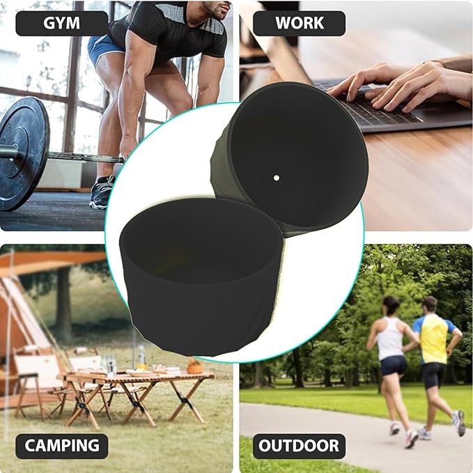 Kleeblatt Black Silicone Boot For Stanley 40 Oz Tumbler, Stanley Cup Sleeve, Owala Water Bottle 24/32oz Boot Accessories, Stanley Cup Bottom Protector, Stanley Bottom Cover, Hydro Flask Boot