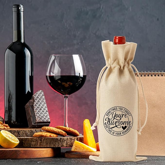 PKW Gifts for Bestie Wine Bag, Gift Ideas Wine Bag for Friends Bestie, Best Friends Wine Gift Bag, Thanksgiving Christmas Friendship Gift Wine Bag for Friends Coworker Bestie