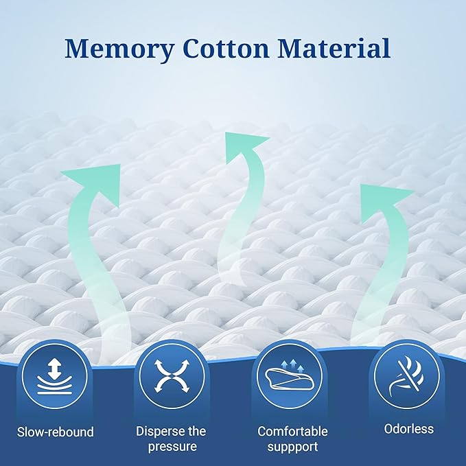 Without Pain Cervical Neck Pillow for Sleeping, Ergonomic Contour Side Sleeper Pillows for Adults, Cooling Orthopedic Pillow for Neck Relief Support, Memory Foam Pillows Back Stomach Sleepers [Green]