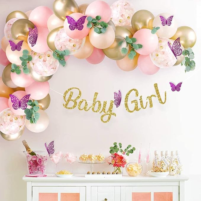 72Pcs 3D Butterfly Wall Decor 3 Sizes 3 Styles, Removable Butterfly Stickers Wall Decals, Butterfly Decorations Party Birthday Cake Decoration for Kids Nursery Wedding Bedroom Room(Purple)