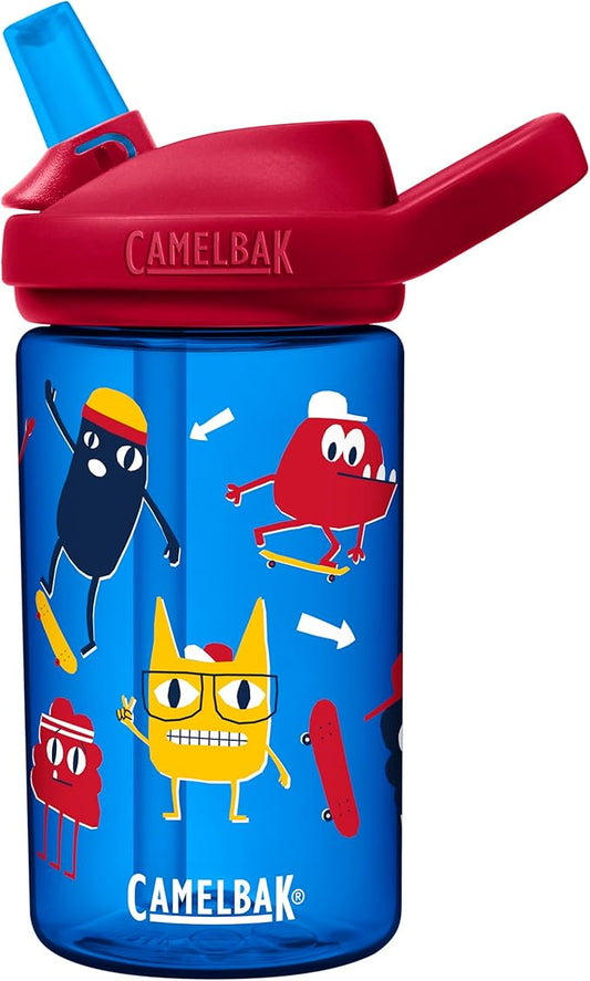 CamelBak Eddy+ 14oz Kids Water Bottle with Tritan Renew – Straw Top, Leak-Proof When Closed