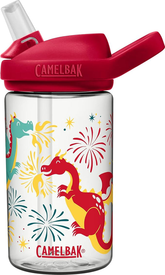 CamelBak Eddy+ 14oz Kids Water Bottle with Tritan Renew – Straw Top, Leak-Proof When Closed - Limited Edition Colors
