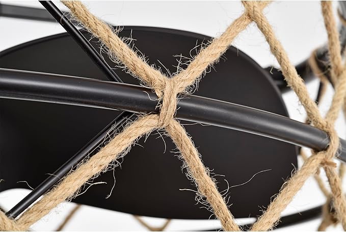 Sylvette 25-inch Brown 6 Lights 3 Blades Lighted Ceiling Fan with Remote