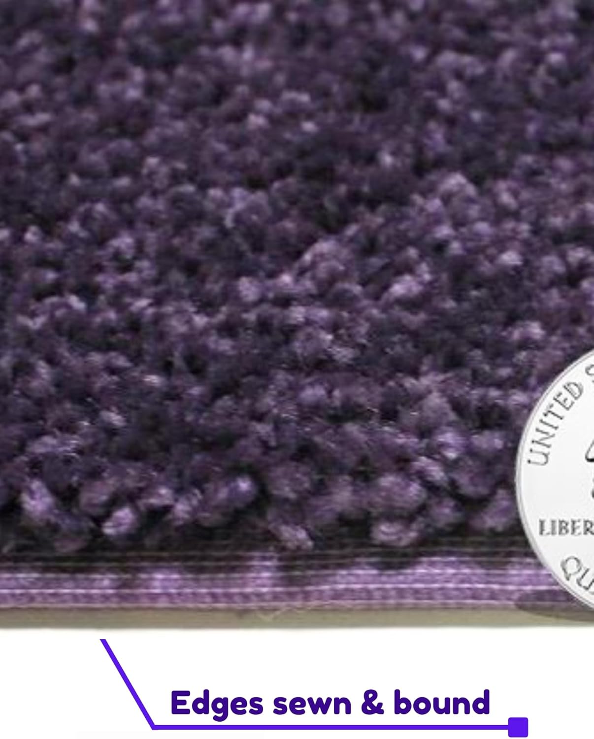 KOECKRITZ Soft and Colorful Kids Classroom Area Rugs (Passes Flammability Pill Test) Many Sizes and Bright Colors to Select from (11' x 11', Eggplant)