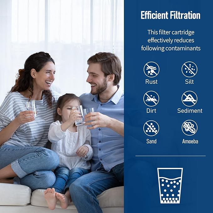 AP810-2 Large Capacity Whole House Replacement Water Filter Drop-in Cartridge, Use with AP802 Systems, 20 X 4.5 Inches (1 Pack)