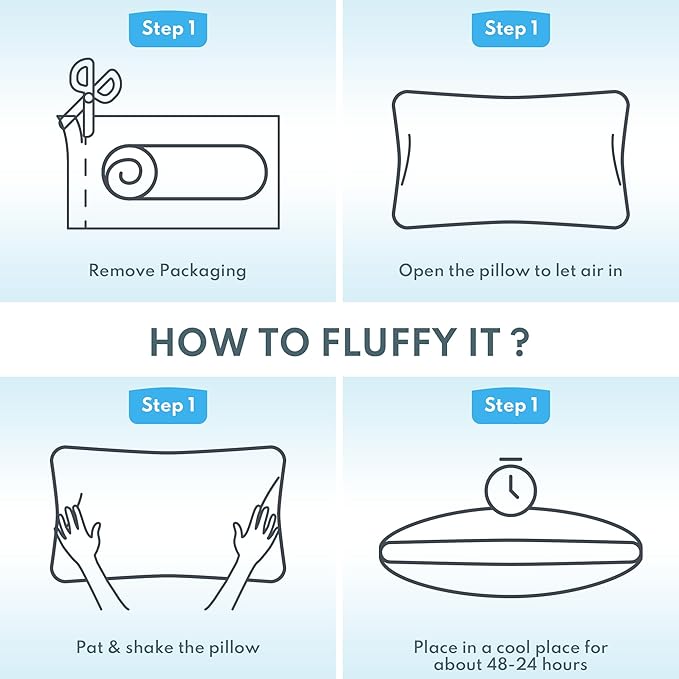 Bed Pillows Queen Size - Premium Luxury Hotel Quality Cooling Bed Pillows for Sleeping,Soft Fluffy & Memory Foam Filling,Support Loft Gusseted Bed Pillows for Side and Back Sleepers (Low)