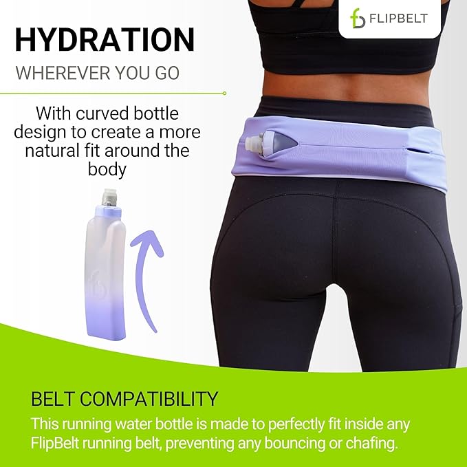 FlipBelt Portable Lightweight Running Water Bottle