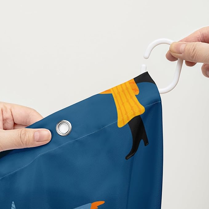 AILONEN Graffiti Cartoon Figure Music Shower Curtain,Hip Hop Graffiti Figure Music Art Bath Curtain Minimalist Bathroom Curtain 72" W*78" H Polyester Waterproof Bathroom Curtain with 12 Hooks