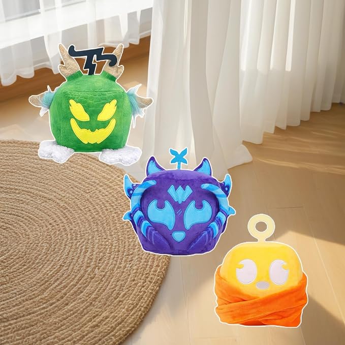 6 Packs B-lox Fruits Plush, B-lox Fruits Plushies B-lox Plush Pillow Stuffed Toy, Soft Fruits Hugging Plush Pillow Toy Gifts, Squishy Pillow Stuffed Figure Gifts for Kids Boys Girls Valentines Day