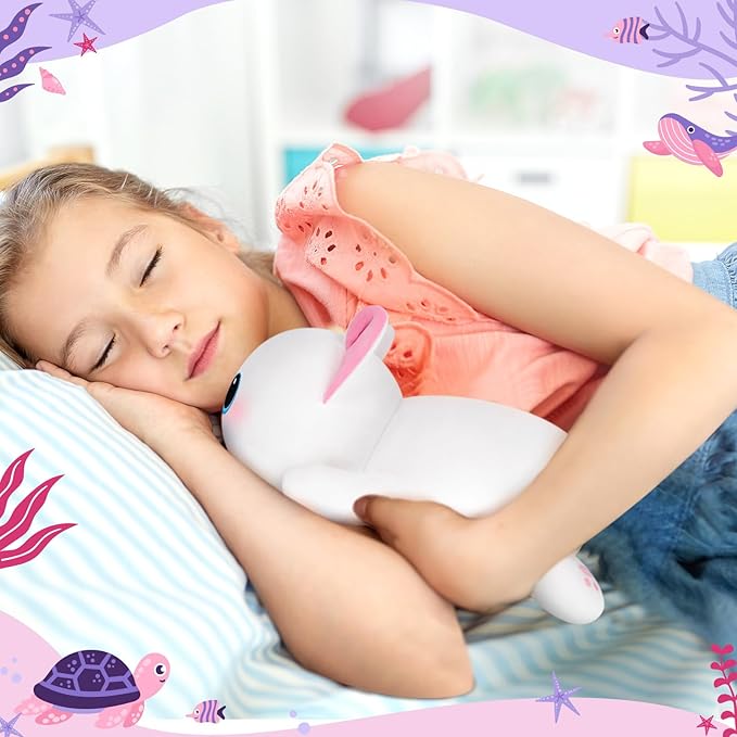 Cute Cat Plush Pillow, Kawaii Plushies White Cat Stuffed Toys, Squishy Plushies, Cuddle Body Pillow for Kids & Girls