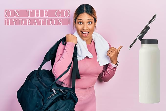 stainless steel water bottle (black), medium, JX-0008