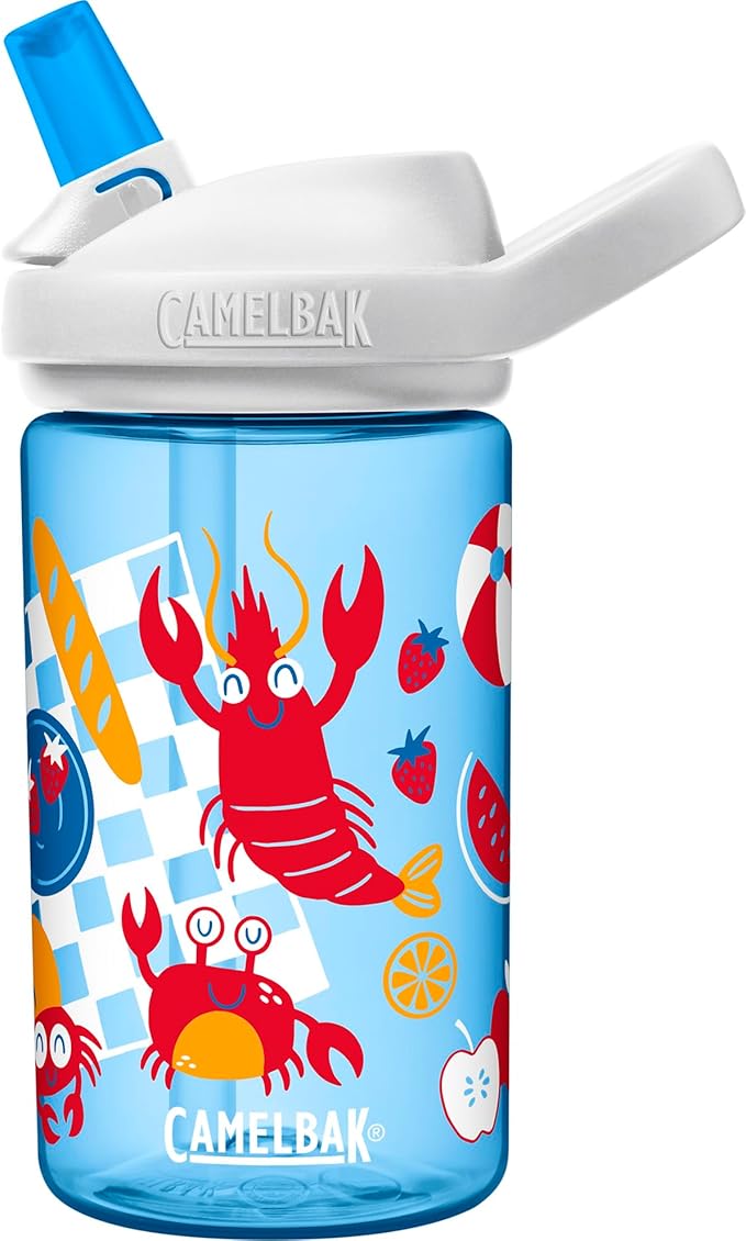 CamelBak Eddy+ 14oz Kids Water Bottle with Tritan Renew – Straw Top, Leak-Proof When Closed - Limited Edition Colors
