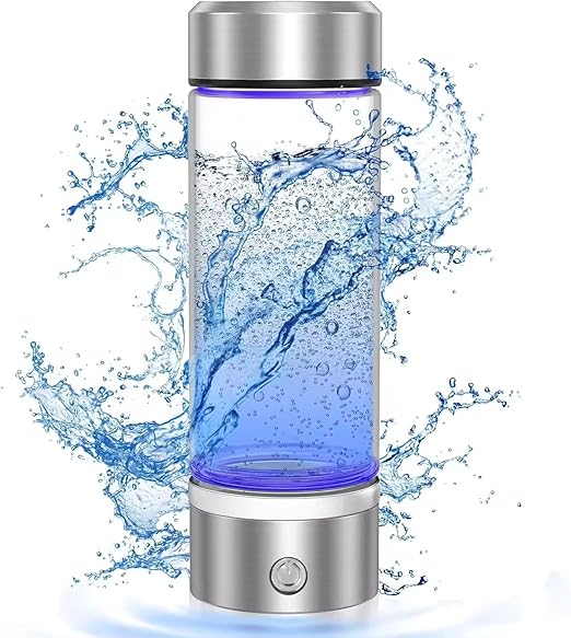 Hydrogen Water Bottle Generator, AquaHealth Rechargeable Portable Hydrogen Water, Hydrogen Water Ionizer Machine, with SPE/PEM Technology, for Home, Office, Travel, Fitness. with Gift Box.
