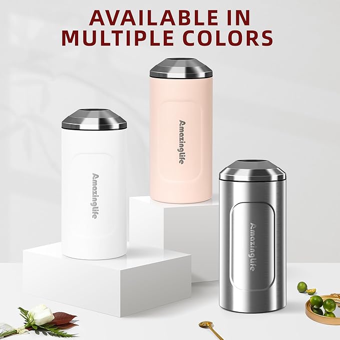 Wine Chiller Bucket, Portable 750ml Champagne & Wine Bottle Cooler, Stainless Steel Vacuum Insulated, Keeps Wine & Beverages Cold, Perfect Gift for Wine Lovers