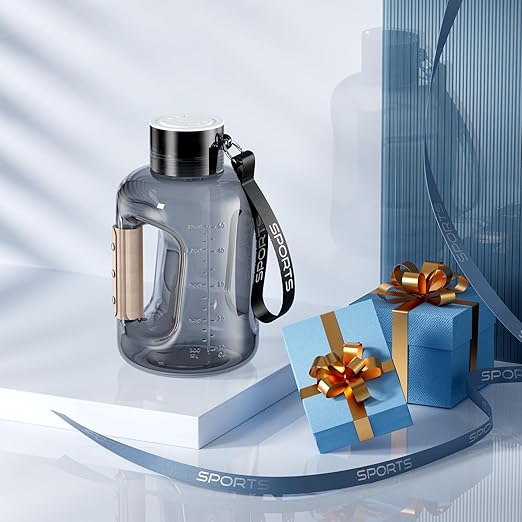 Hydrogen Water Bottle, 57OZ/1.5L Large Capacity Portable Hydrogen Water Bottle Generator,Hydrogen Water Generator with SPE/PEM Technology,for Outdoor sports/indoor fitness,Present for festival (gray)