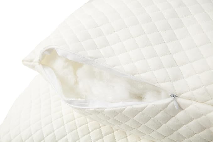 HOMEJSUN Bed Pillows Standard Size 20x28 Inches 2 Pack, Super Soft Down Alternative Pillows with Washable Knit Cover