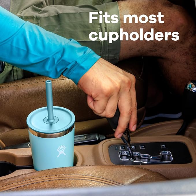 Hydro Flask Travel Tumbler Stainless Steel Vacuum Insulated Tumbler with Lid and Straw for Cold Water and Drinks for Sports, School, Work, Car, Travel, Weekends