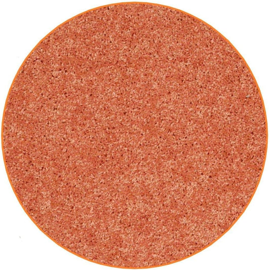 KOECKRITZ Soft and Colorful Kids Classroom Area Rugs (Passes Flammability Pill Test) Many Sizes and Bright Colors to Select from (7' Round, Tangerine)