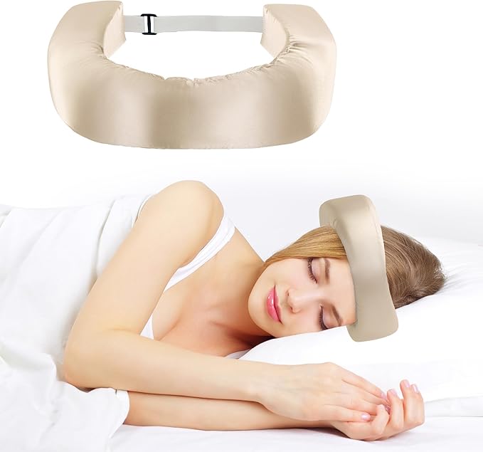 MABOZOO Satin Beauty Pillow, Soft Side Sleeper Pillow for Reduce Neck Discomfort, Flawless Face Pillow Side Back Stomach Sleeper Pillow for Protecting Your Skin