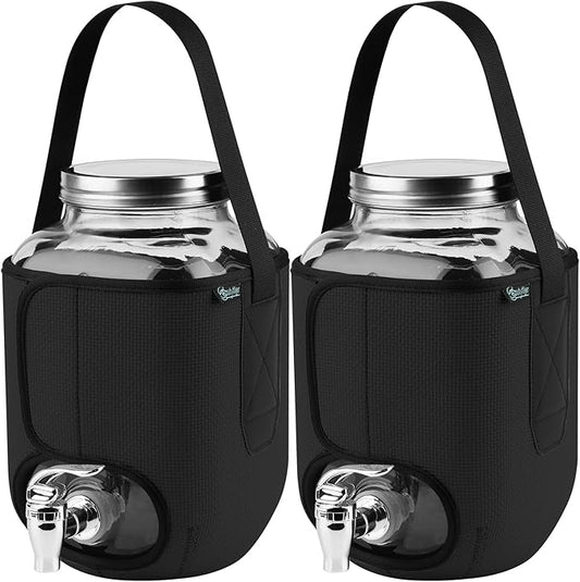 Beautyflier Sleeve for 1 Gallon Drink Dispenser with Spigot, Insulators Sleeve for 1 Gallon Water, Laundry Detergent or Beverage Dispenser for BBQ, Picnic, Pool Party and Social Events, Sleeve Only