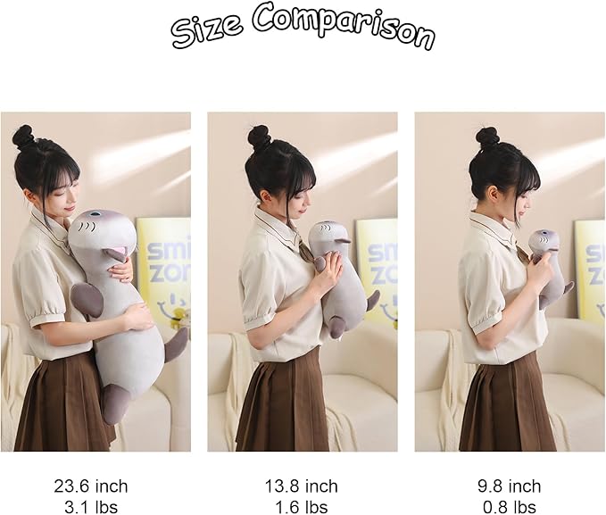 SQEQE Weighted Siamese Cat Plush, Weighted Siamese Cat Stuffed Animal for Anxiety, Cute Siamese Cat Plushies Soft Siamese Cat Pillow Toy Gift for Kids Adults 9.8 Inch, 0.8 lbs