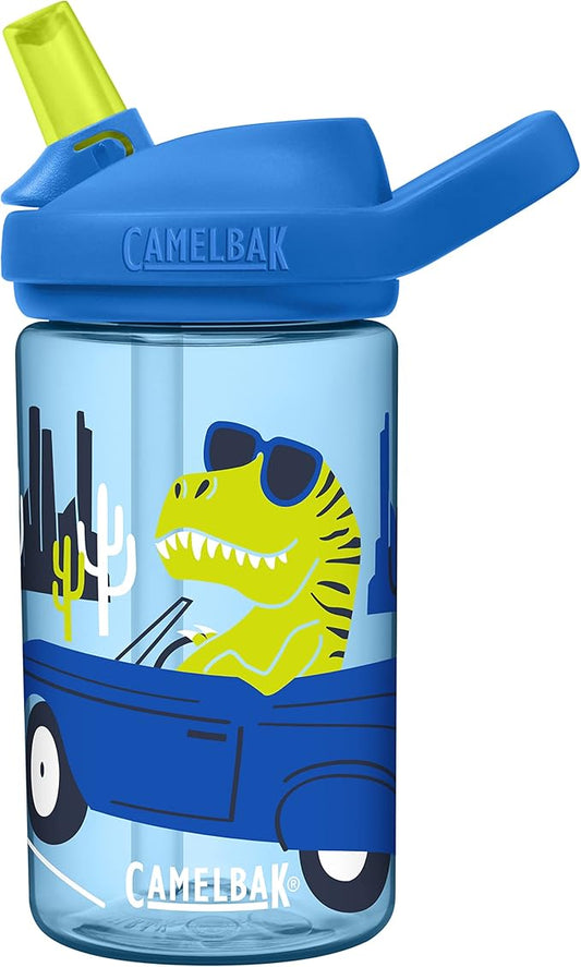 CamelBak Eddy+ 14oz Kids Water Bottle with Tritan Renew – Straw Top, Leak-Proof When Closed - Limited Edition Colors