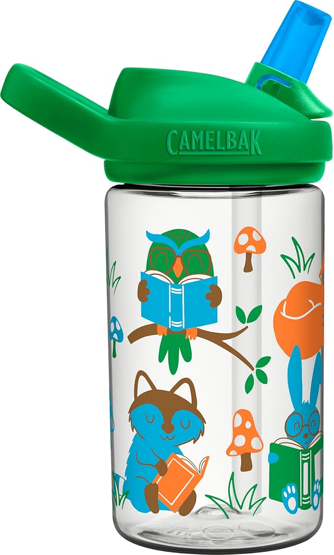 CamelBak Eddy+ 14oz Kids Water Bottle with Tritan Renew – Straw Top, Leak-Proof When Closed - Limited Edition Colors