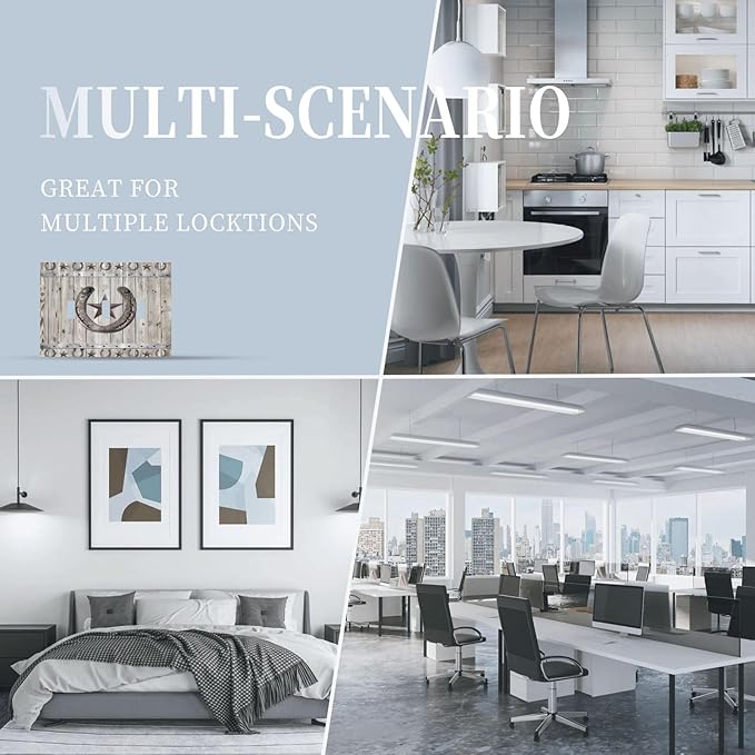 Rustic Western Wood Barn Door Horseshoe Iron Star 3 Gang Light Switch Covers Triple Toggle Wall Plate Decorative Switchplate Electrical Faceplate for Farmhouse Country Bedroom Decor