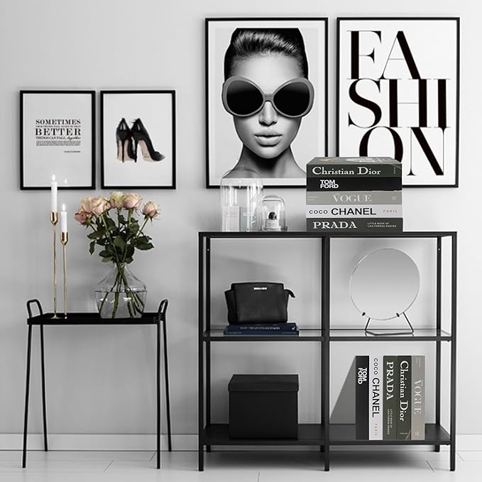 Fake Books for Decoration, Decorative Books for Home Decor, Bookshelf Coffee Table Designer Decor Set Aesthetic, Faux Books for Console Living Room TV Stand Entry Luxury Fireplace End Table 5Pcs