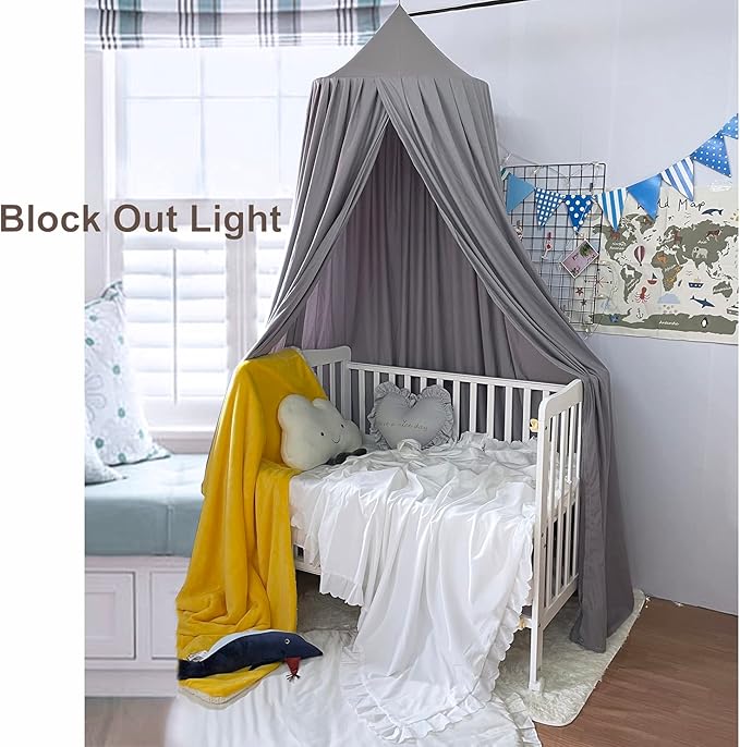 Upgrade Version of Canopy for Kids Bed, Extra Large Canopy for Girls Room Decoration Princess Castle Play Tent Hanging House, Dreamy Canopy for Children Room Reading Nook Canopies