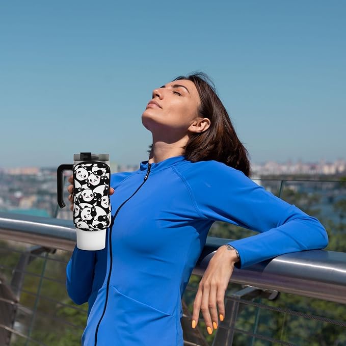 Galaxy Mandala Water Bottle Pouch for Stanley Cup 40oz 30oz,Personalized Gym Purse for Men Women, Tumbler Pouch with Versatile Pocket Water Bottle Bag for Cards, Keys, Phone