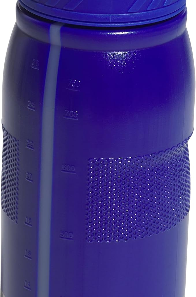 adidas 750 ML (28 oz) Stadium Refillable Plastic Sport Water Bottle, Bold Blue/Grey/Bold Blue, One Size