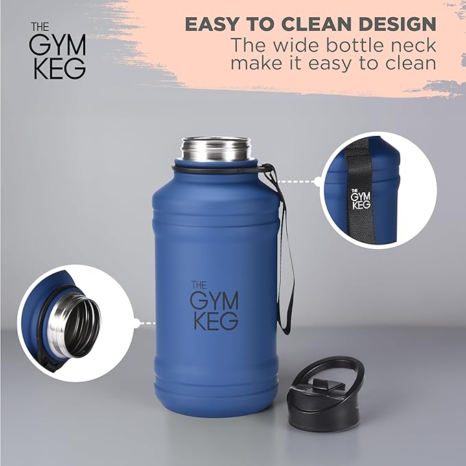 THE GYM KEG Stainless steel water Bottel_ Keg Stainless Steel Bottle - Leak-Proof, Insulated Beverage Container for Hot & Cold Drinks - Durable, Versatile & Kid-Safe - New