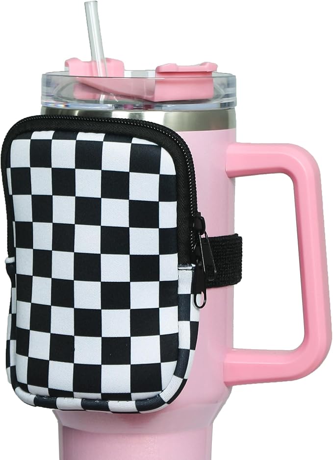 Water Bottle Bag compatible with Stanley Quencher Adventure 40oz IceFlow 20oz 30oz, Gym Accessories for Men Women,Tumbler Pack for Cards, Keys,Earphone (#2)