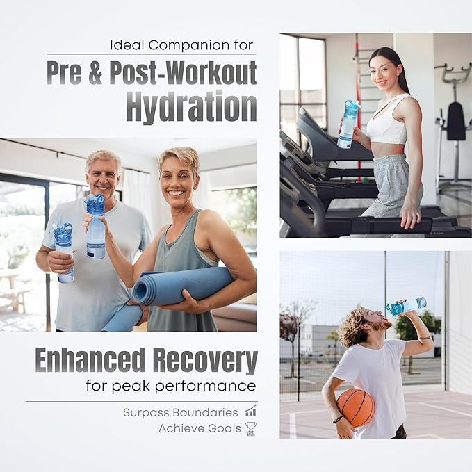 Hydrogen Water Bottle, 3000ppb of Hydrogen, 3 Minutes & 18 Minutes Dual Mode, Rechargeable Water Generator with SPE PEM Technology Water Ionizer, 2024 New Model, 24 Oz/400mL